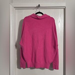 Bluivy | Vibrant Pink Cowl Neck Sweater Size S/M